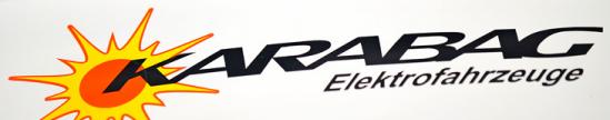 Schriftzug: Karabag-Elektrofahrzeuge
