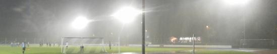 Stadion Am Exerzierplatz unter Starkregen