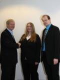 Kakis FDP-Chef Eberhard Bohn mit Nadine und Frank Sievert