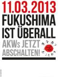 Plakat Fukushima ist überall