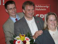 Fedrowitz, Weber, Ehlers, die DirektkandidatInnen der SPD im Kreis Segeberg