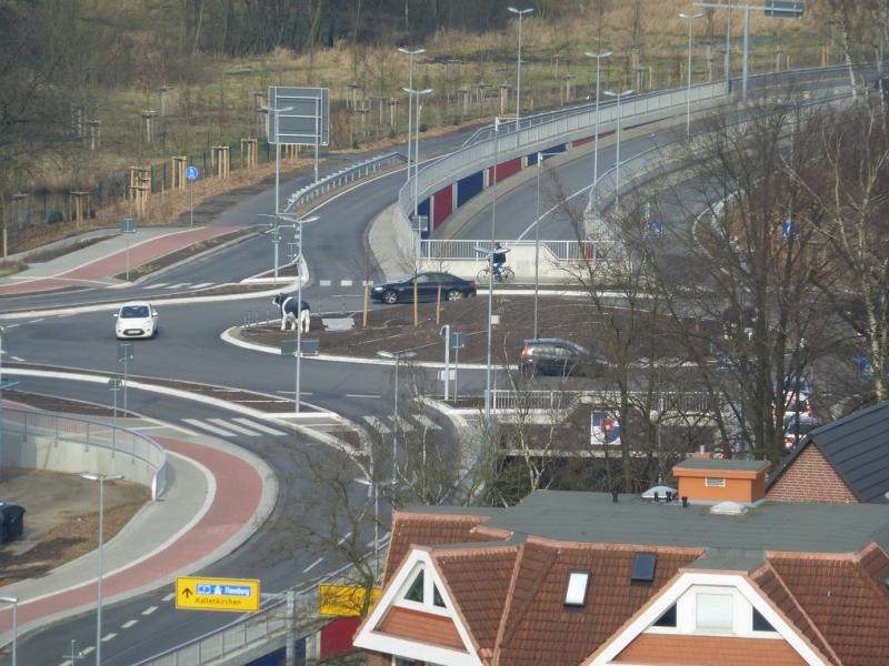 Der Knoten Ochsenzoll aus der Luft